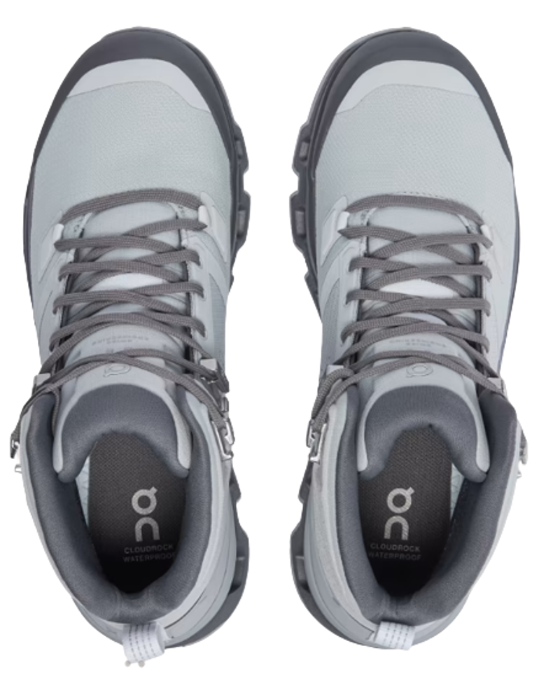 On Cloudrock Waterproof 2 Women's Boots in Glacier/Eclipse -1